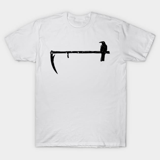 Crow and Scythe T-Shirt by barmalisiRTB